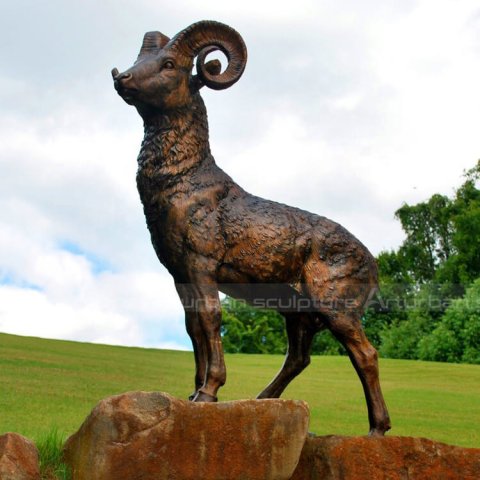 bronze ram statue
