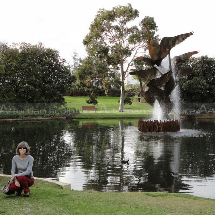 the swan fountain