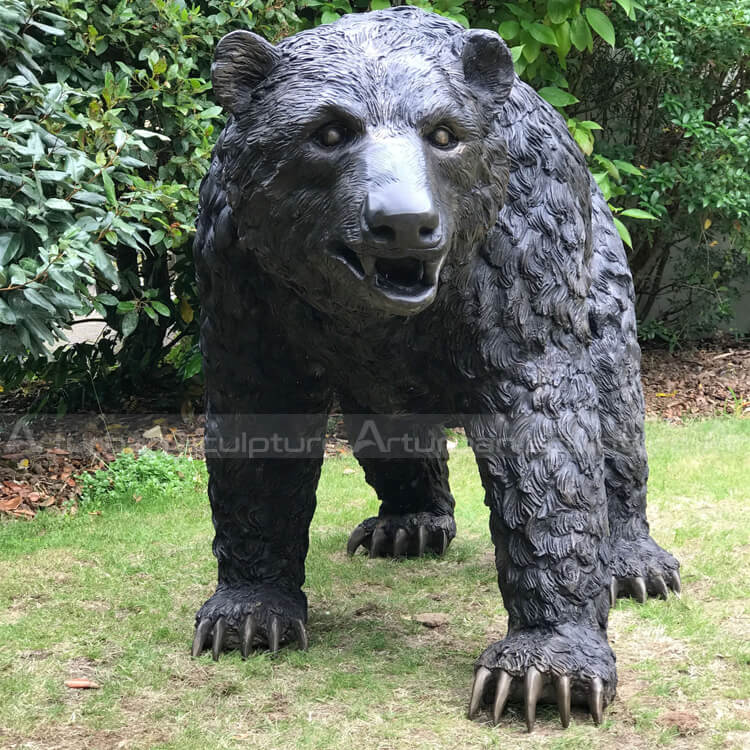 brown bear sculpture