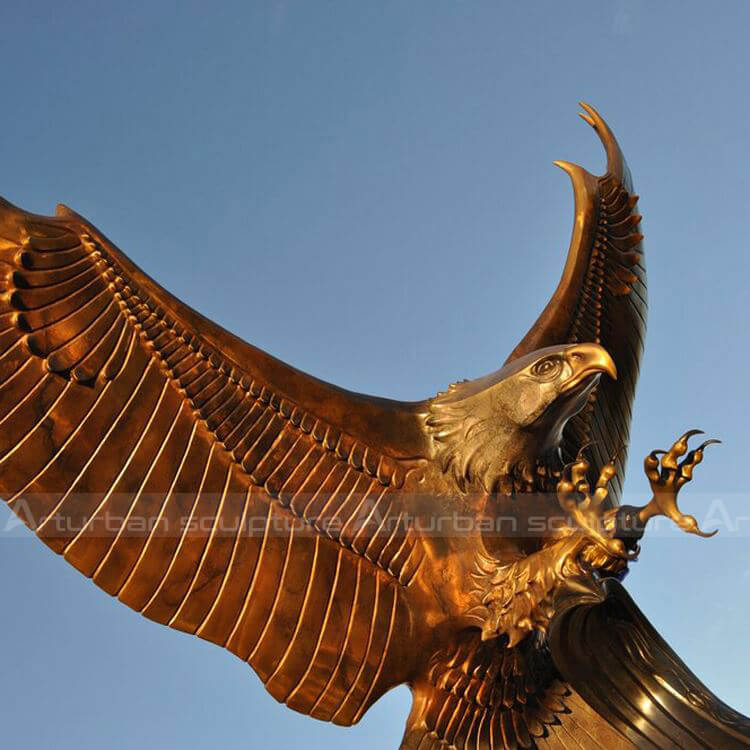 bronze eagle sculpture