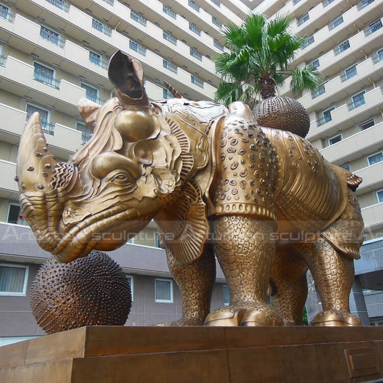 rhino sculpture for sale