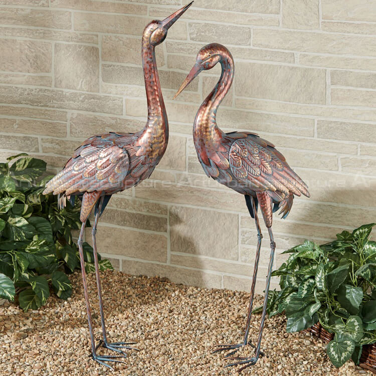 garden heron statues