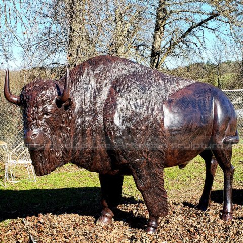 bronze cattle sculpture