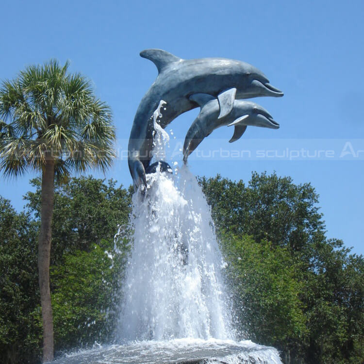 dolphin fountain sculpture for sale