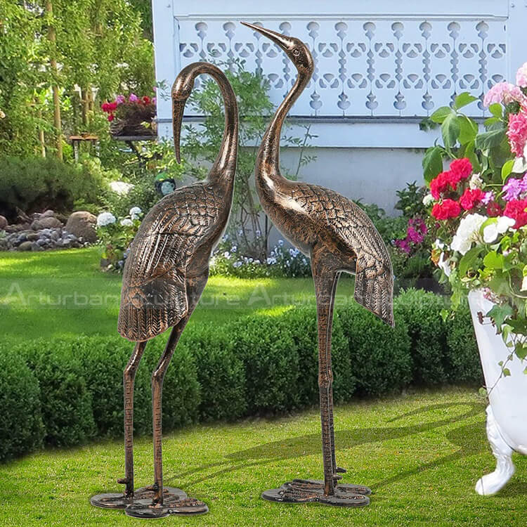 garden heron statues
