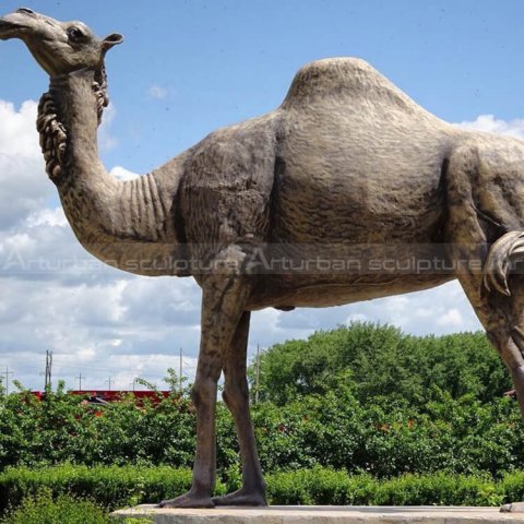 bronze camel sculpture