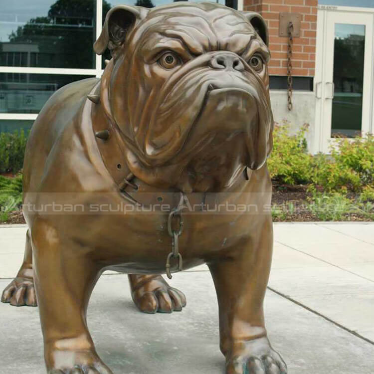 british bulldog statue