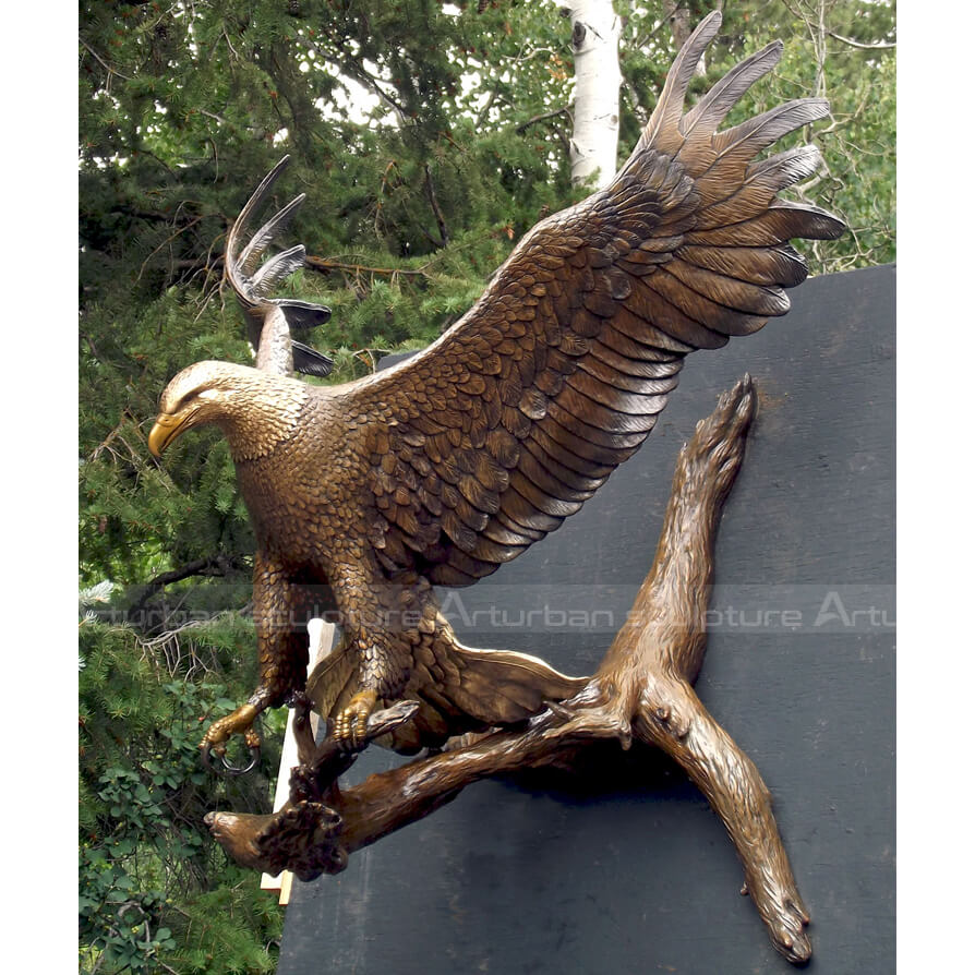 bald eagle statue outdoor