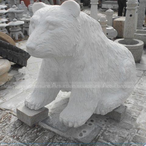 stone bear statue