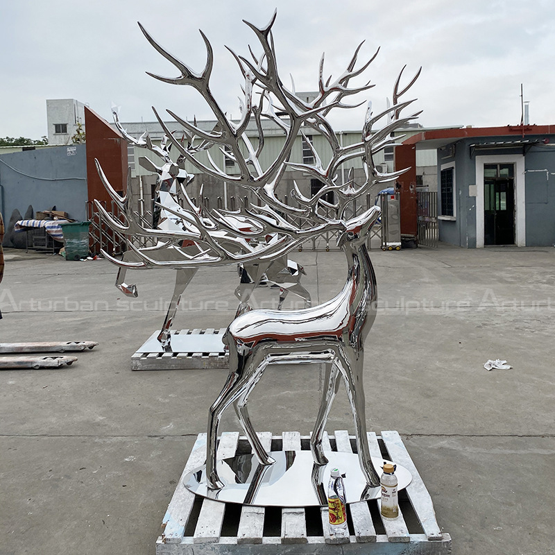 metal stag garden ornament