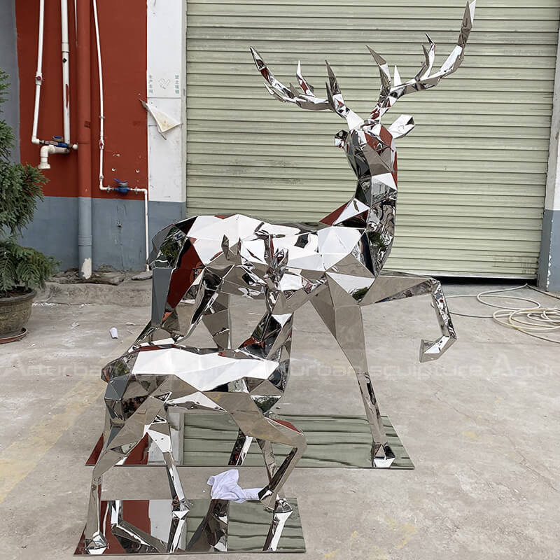 metal deer lawn ornaments