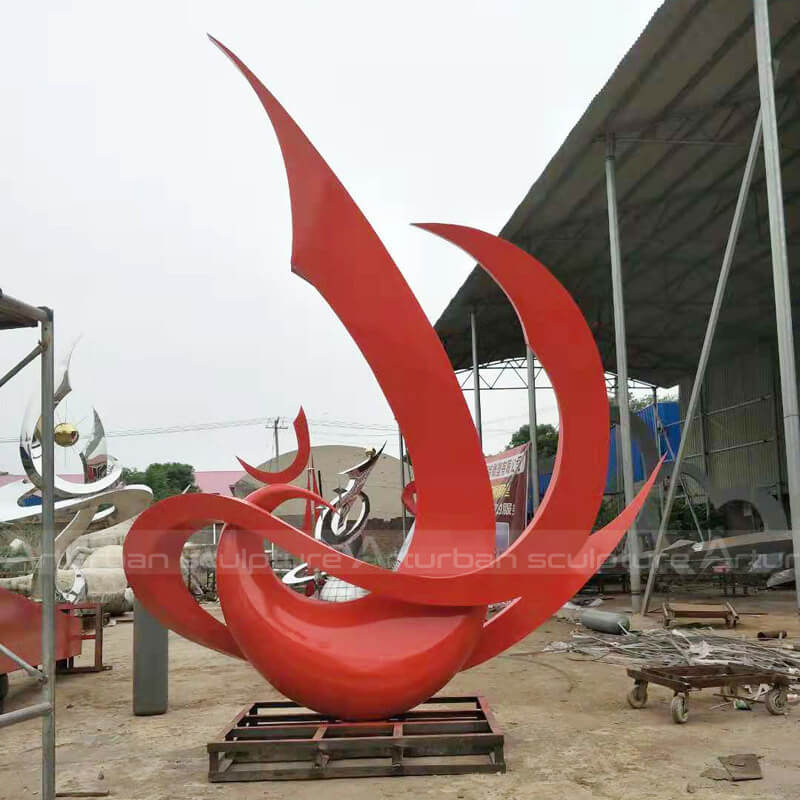 metal sculpture phoenix