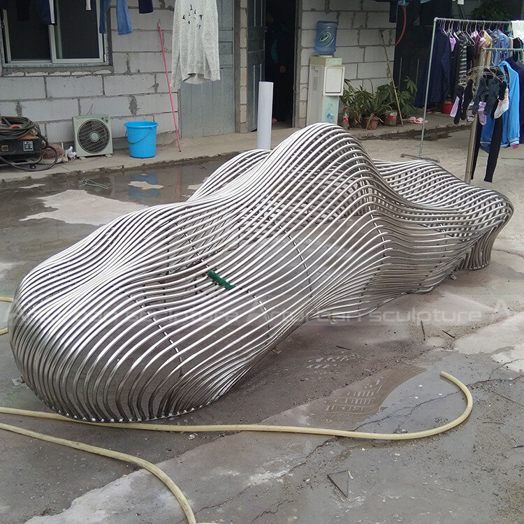 wired steel sculpture