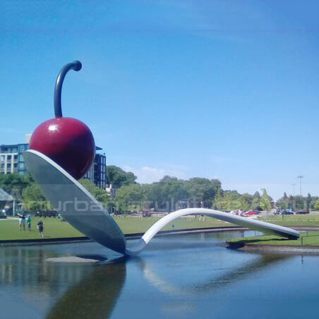 spoon with cherry statue