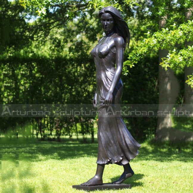 woman bronze sculpture