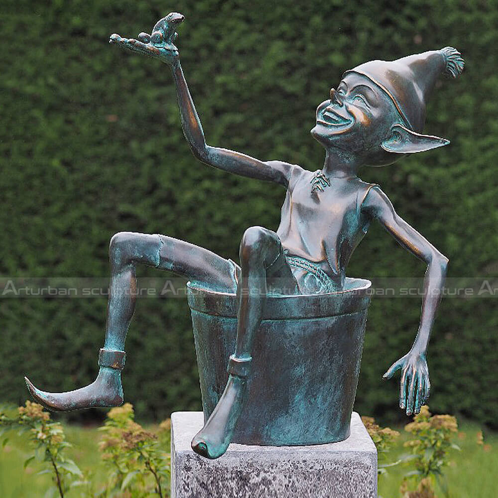bronze fairy statue
