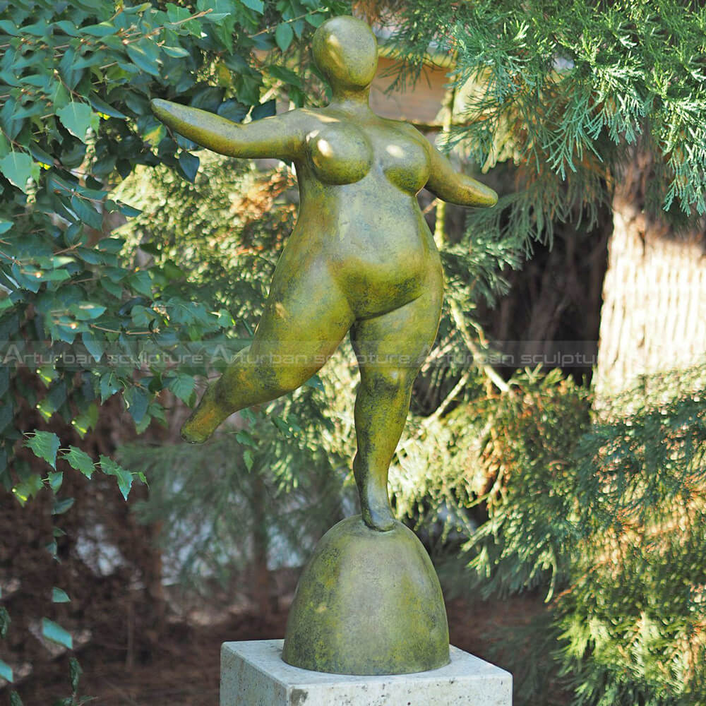 fat lady yoga sculpture