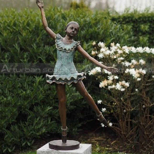 bronze ballerina statue