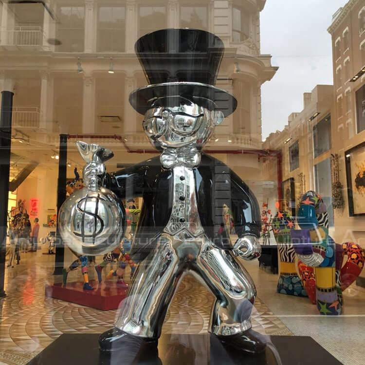 monopoly man sculpture