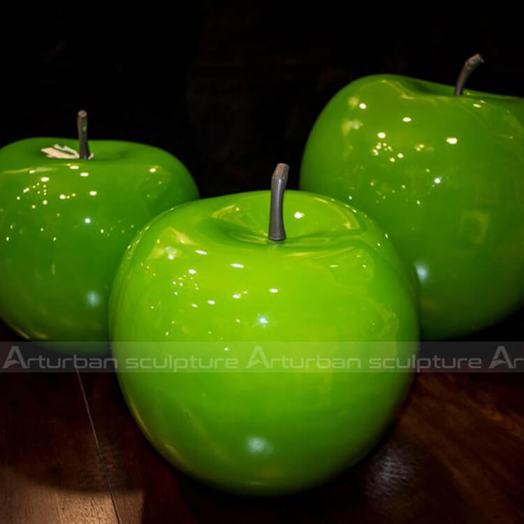 green apple sculpture