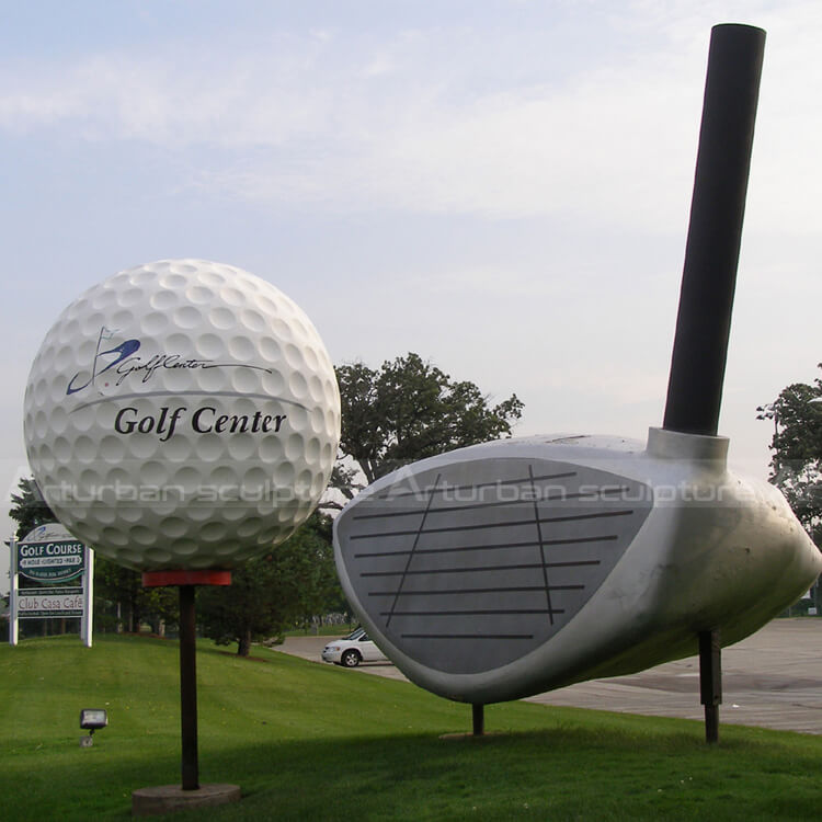 golf ball statue
