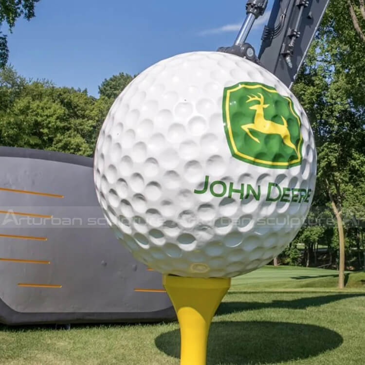 golf ball statue
