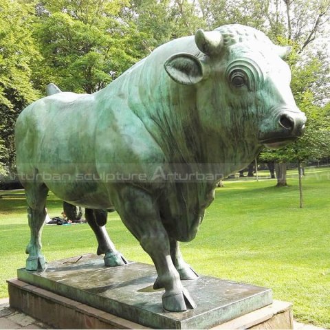antique bull sculpture