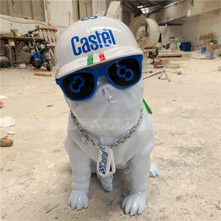 Fiberglass Bulldog Statue