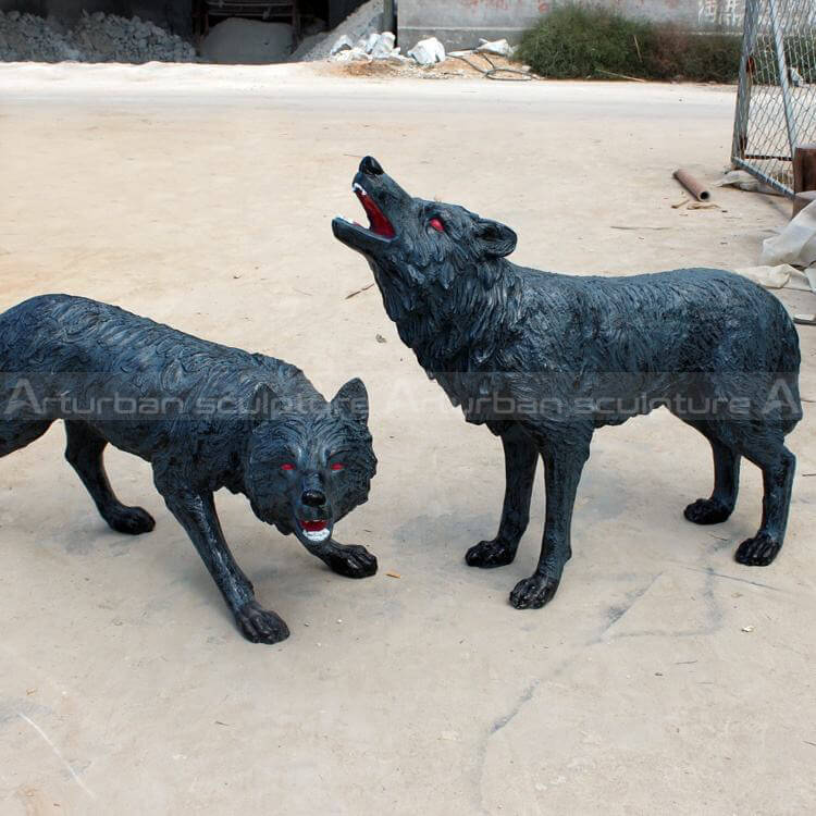 Wolf statues for sale
