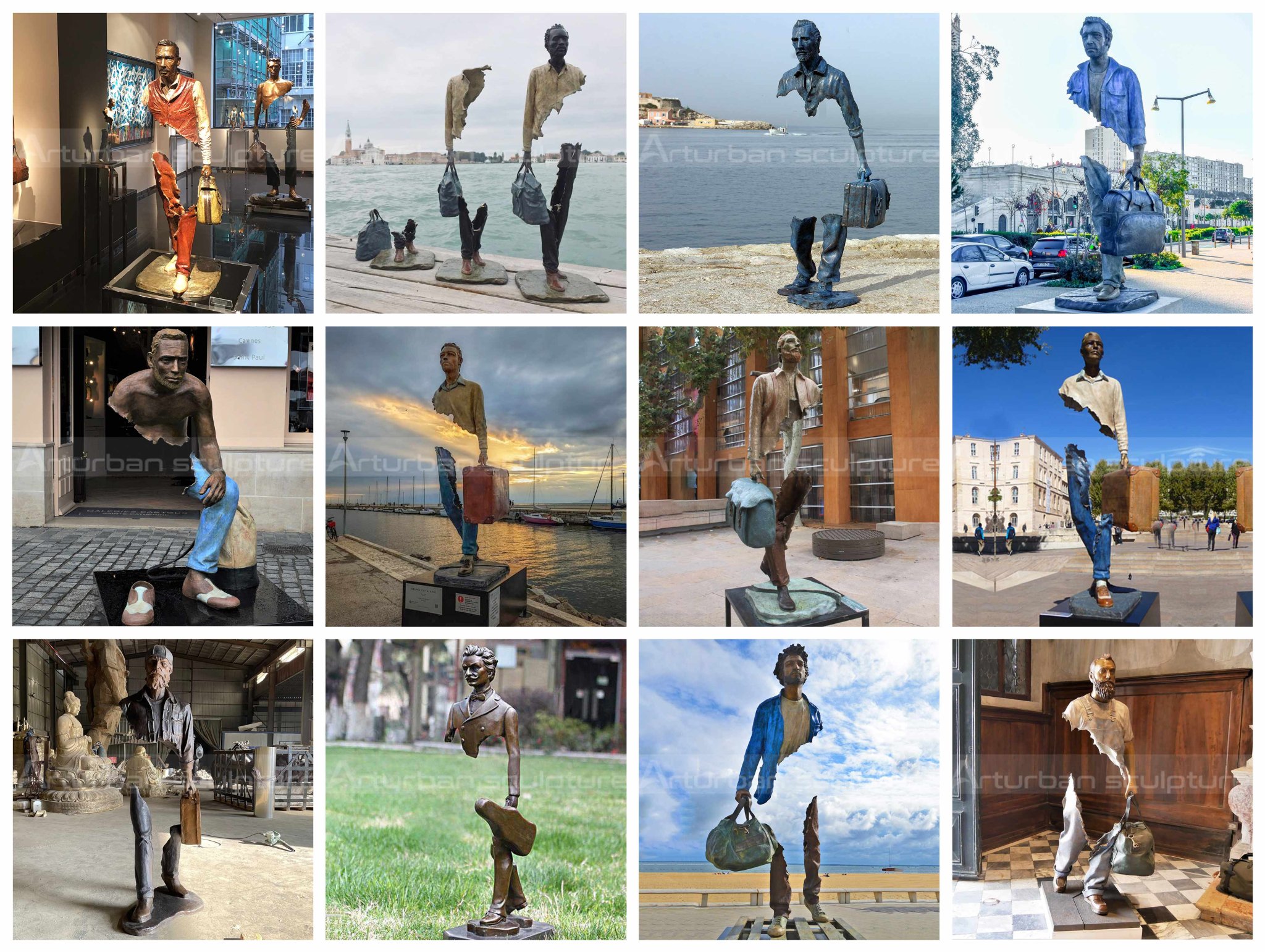 The Traveler Bronze Sculpture