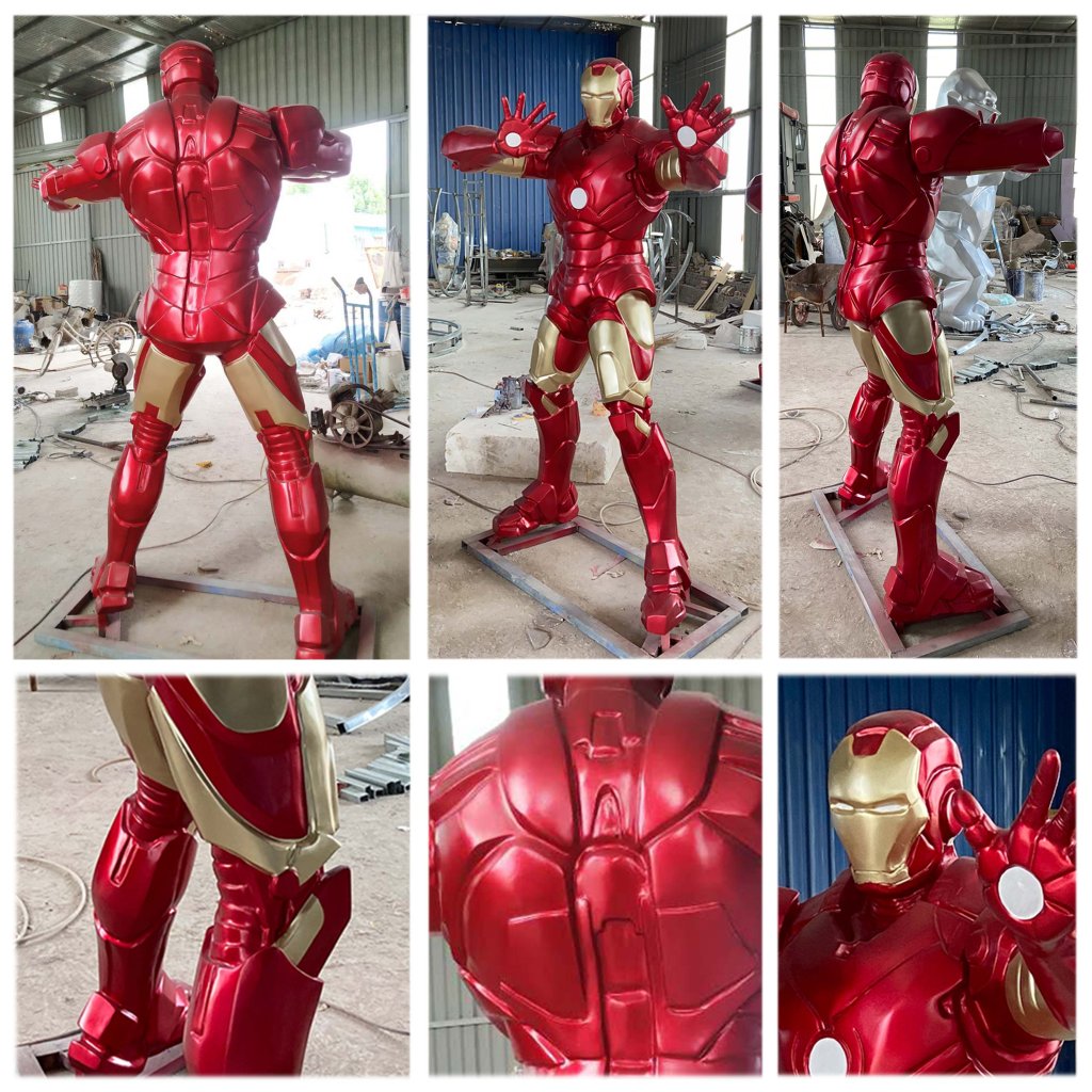 marvel iron man statue
