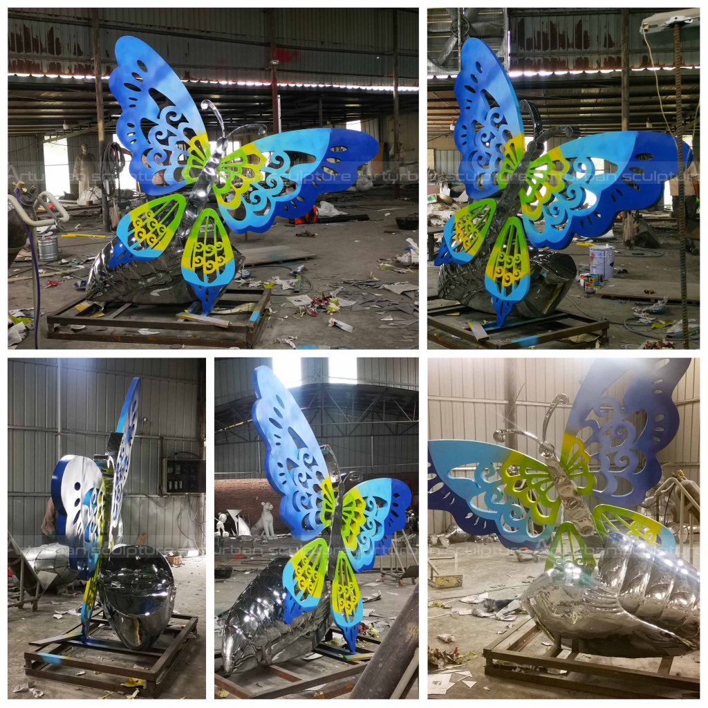 Large butterfly sculpture