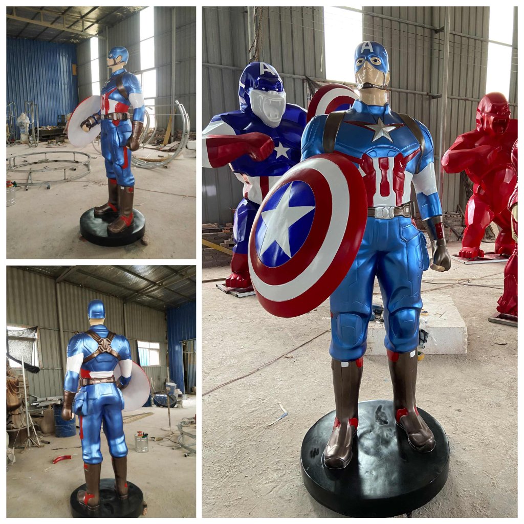 captain america statue figure