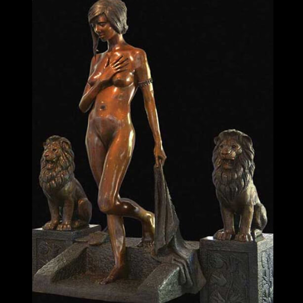 bathsheba bronze statue