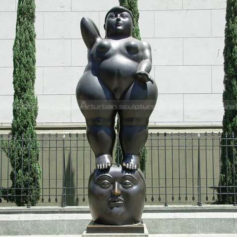 botero bronze woman sculptures