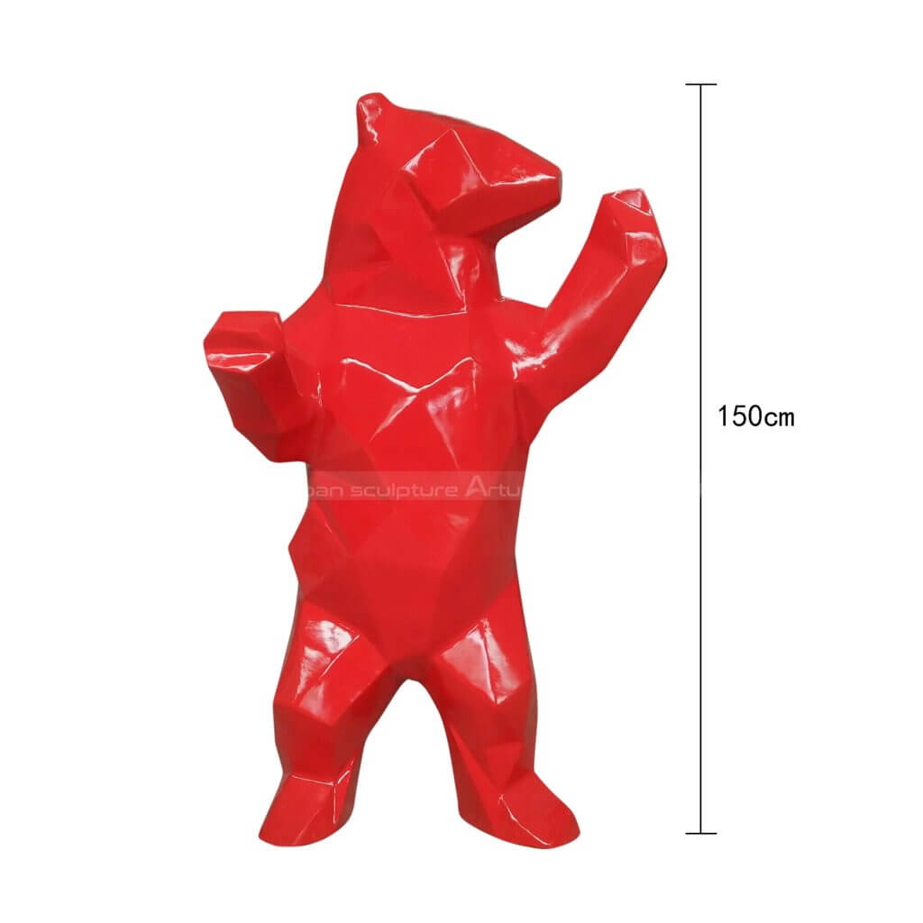 size of bear sculpture