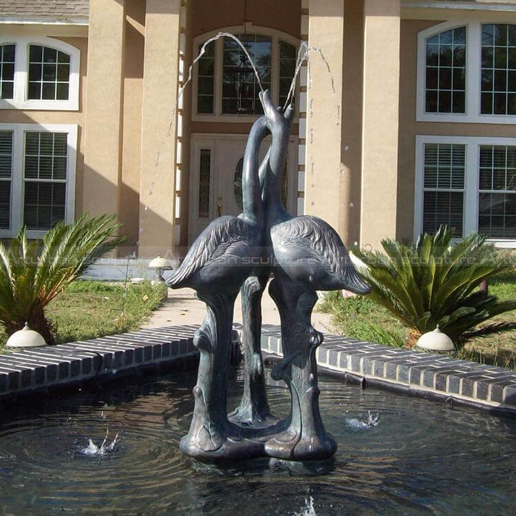 large outdoor bird statues