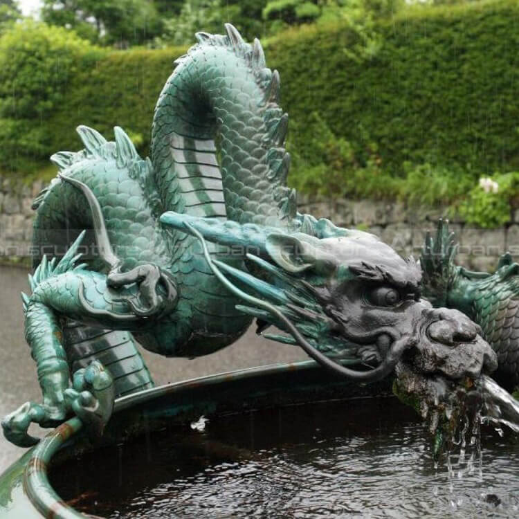 outdoor dragon fountain