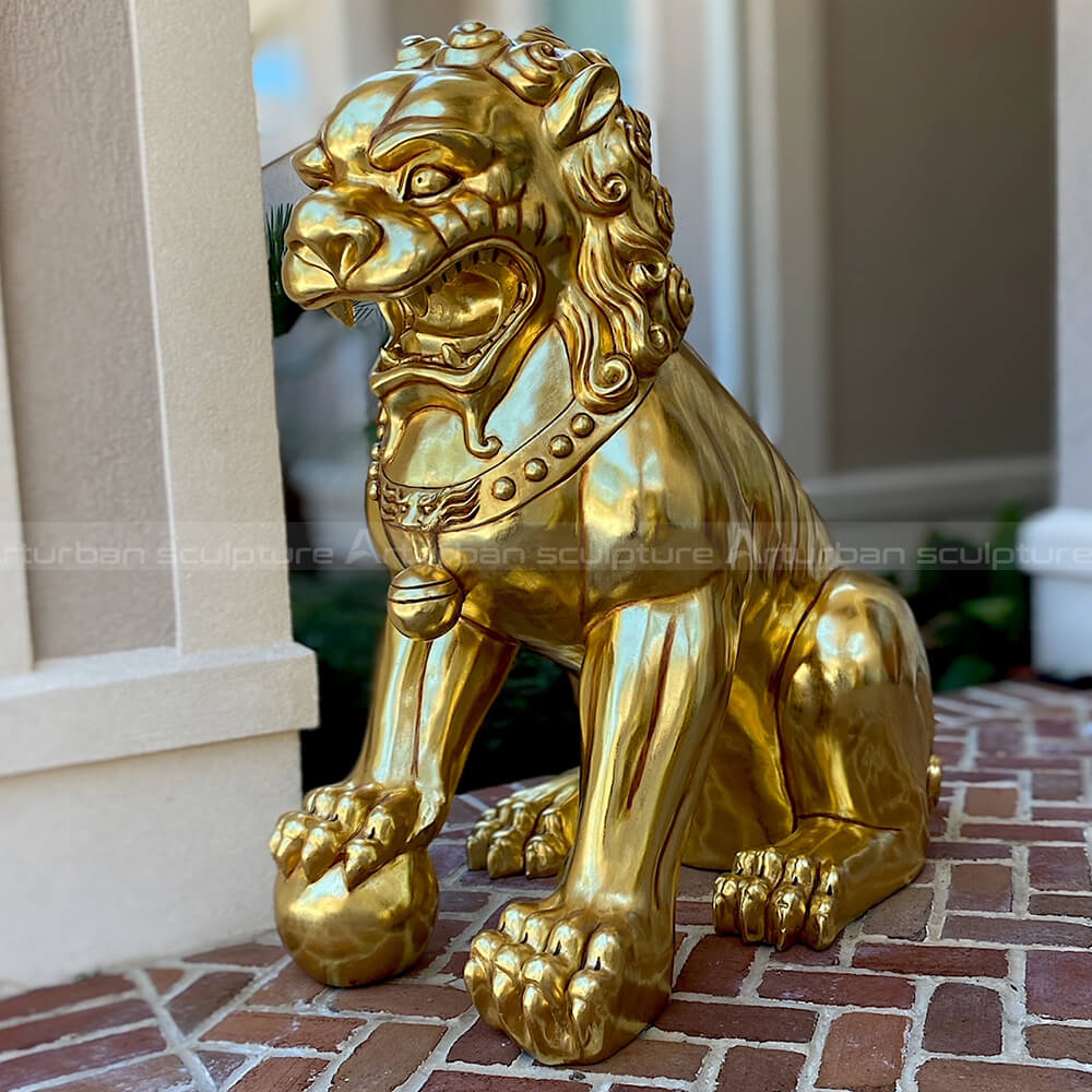 chinese guardian lion statue