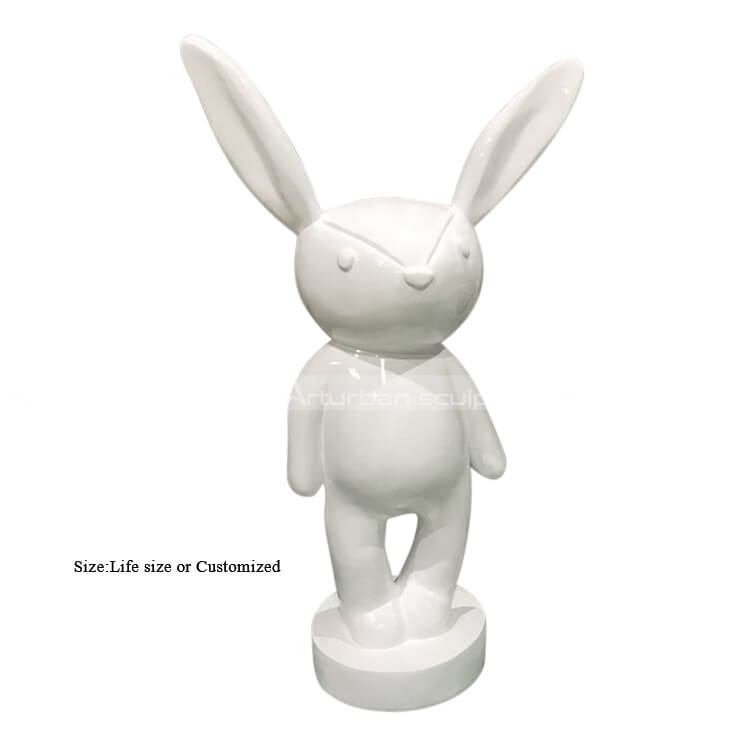standing rabbit statue