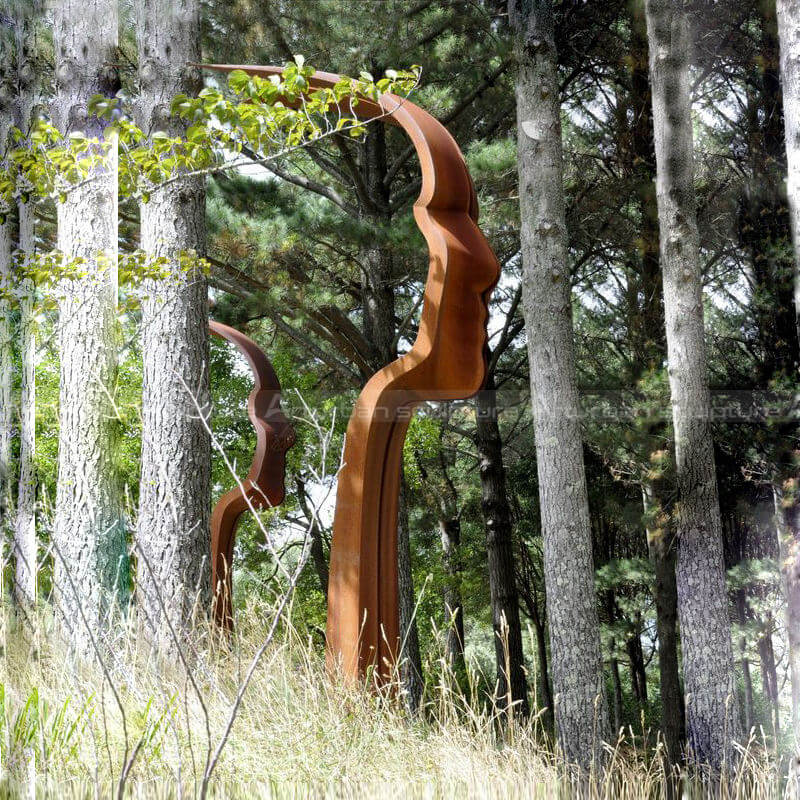 rusted steel sculpture