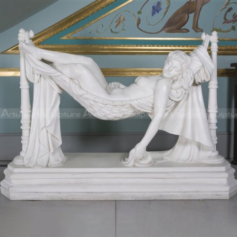 sleeping woman sculpture