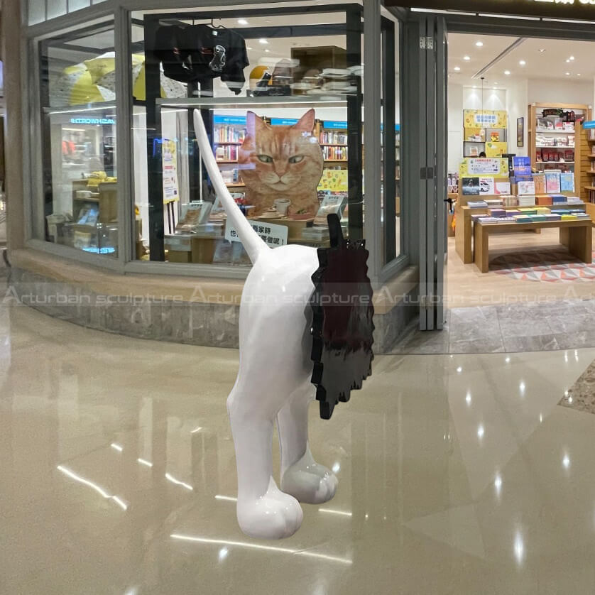 standing dog statue