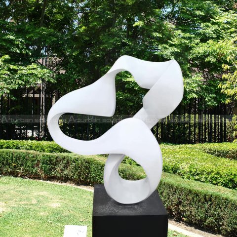 abstract white sculpture