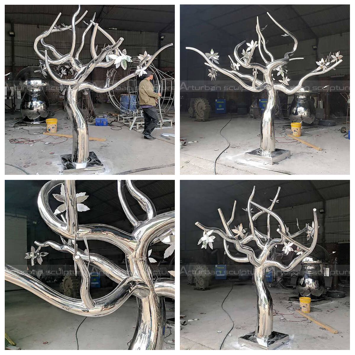 Steel Tree Sculpture