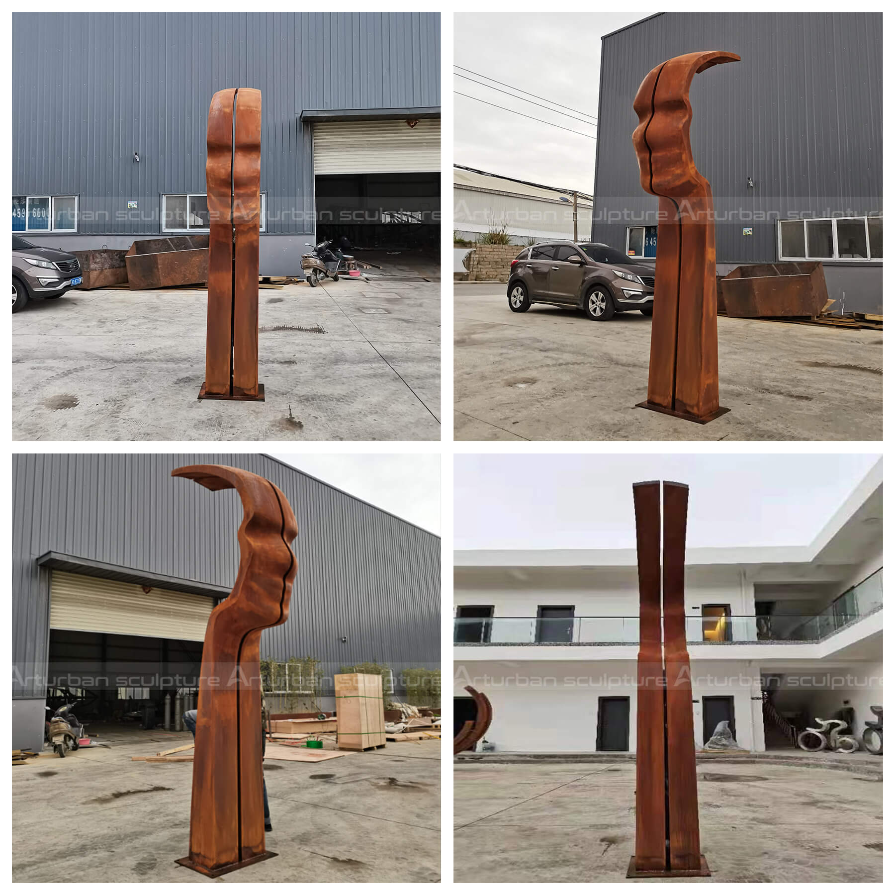 rusted steel sculpture