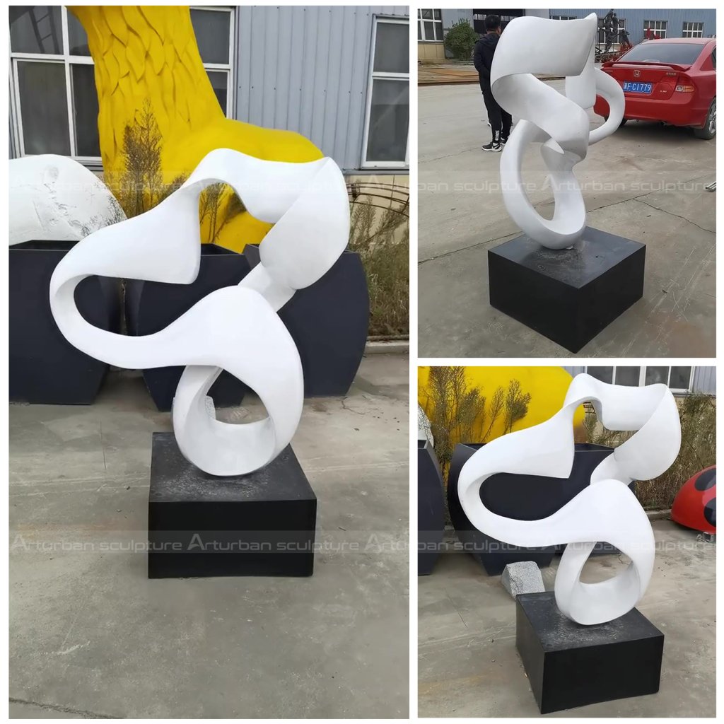 abstract white sculpture
