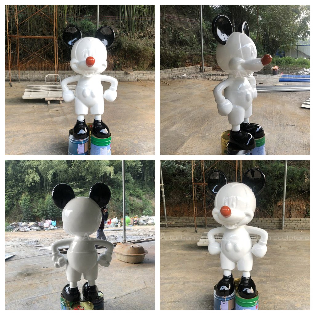 mickey mouse art sculpture