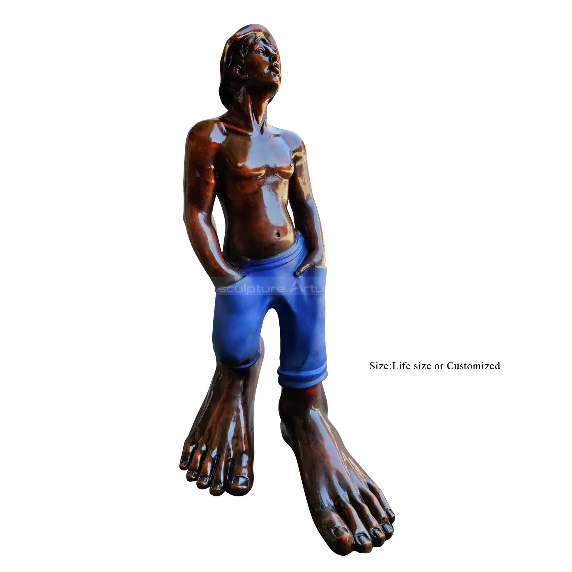 Bronze Boy Statue for Sale