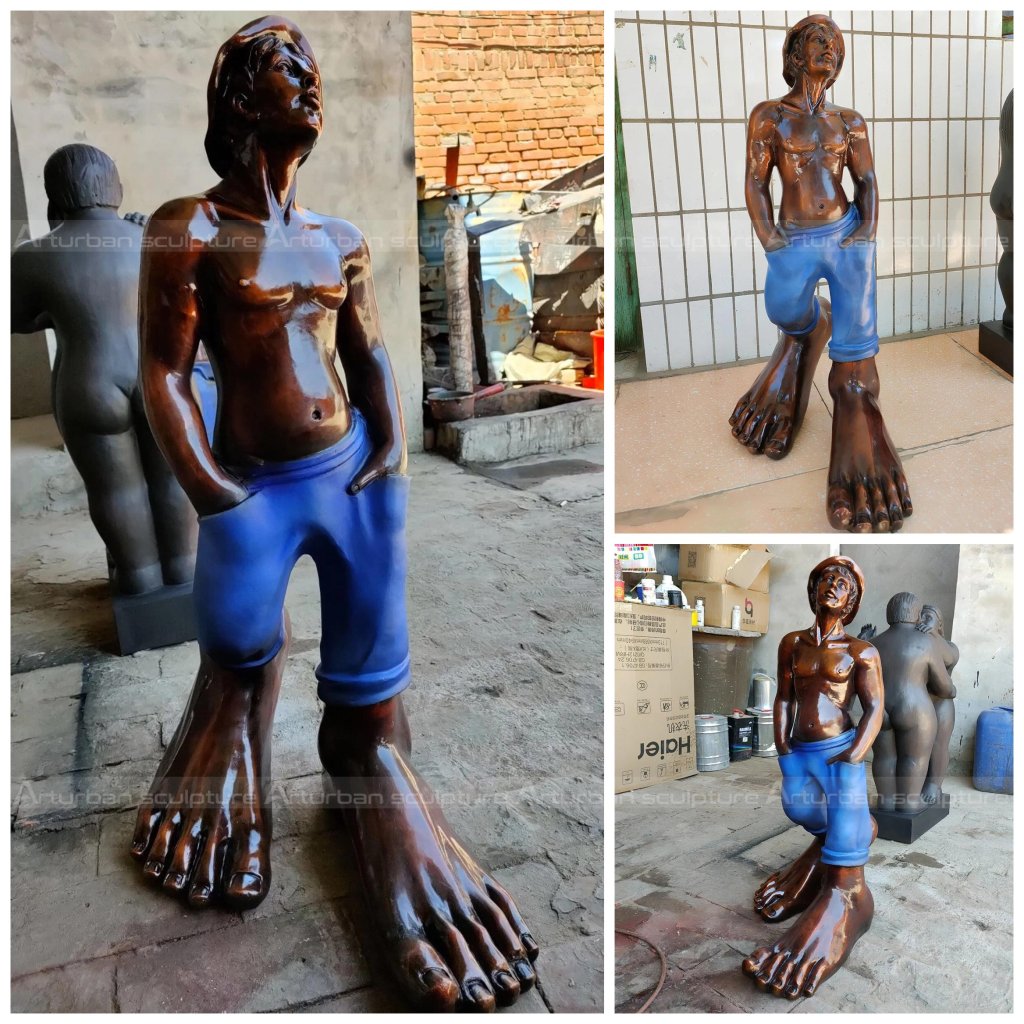 bronze boy statue for sale